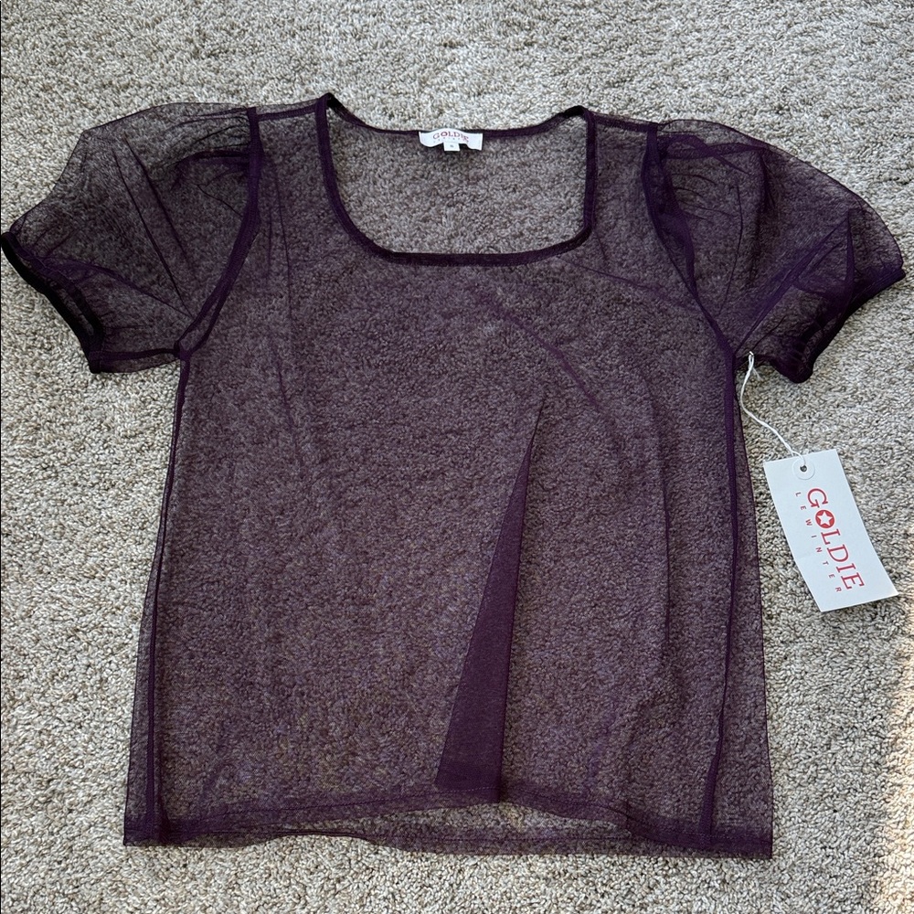 Goldie Mesh top